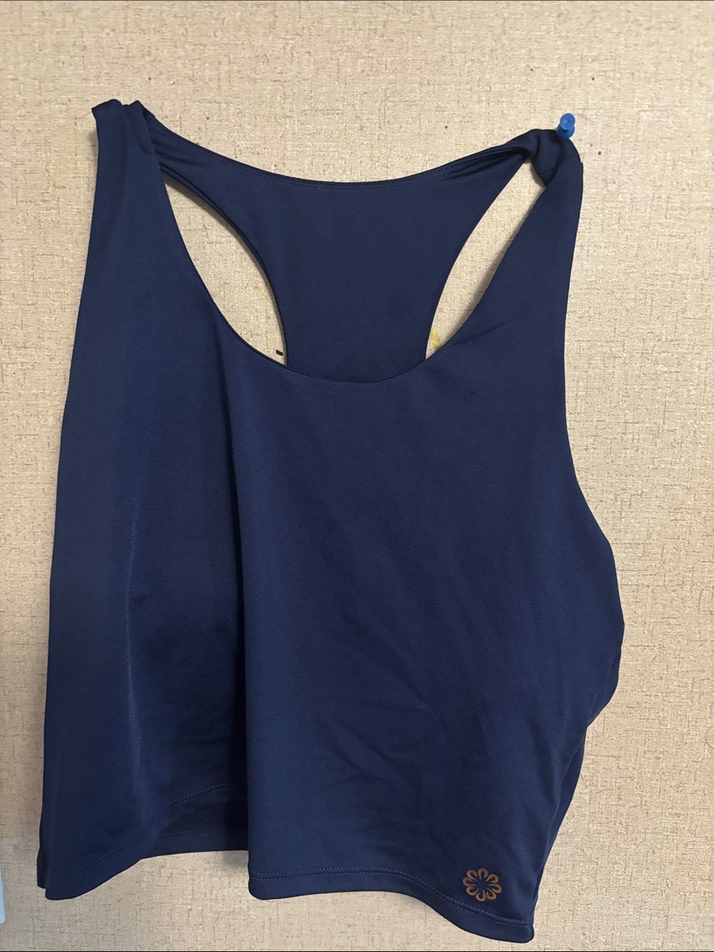 Navy Blue Racerback Athletic Tank Top